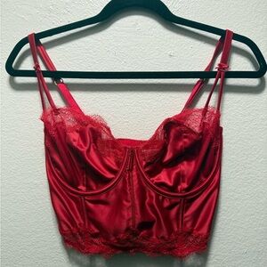 Victorias Secret Red Corset Top